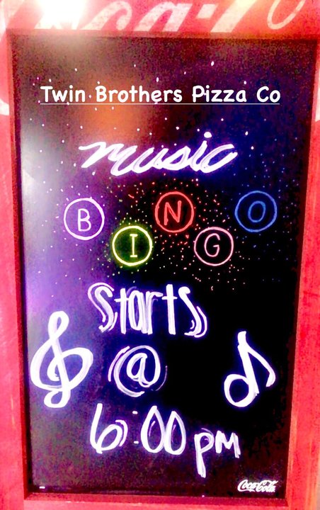 Music Bingo at Twin Brothers Pizza! | Sept. 1, 2026, 6 p.m.